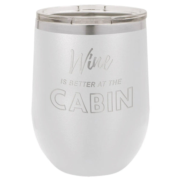 Wine Cabin 12 oz Wine Tumbler - Powder Coated - Gifts for You 'n Me