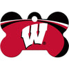 Wisconsin Badgers NCAA Pet ID Tag - Large Bone