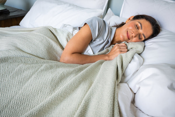 Herringbone Weave Cotton Blanket