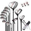 Women's Complete Golf Clubs and Bag Set with Headcovers and Putter-Red