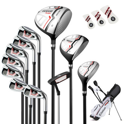 Women's Complete Golf Clubs and Bag Set with Headcovers and Putter-Red