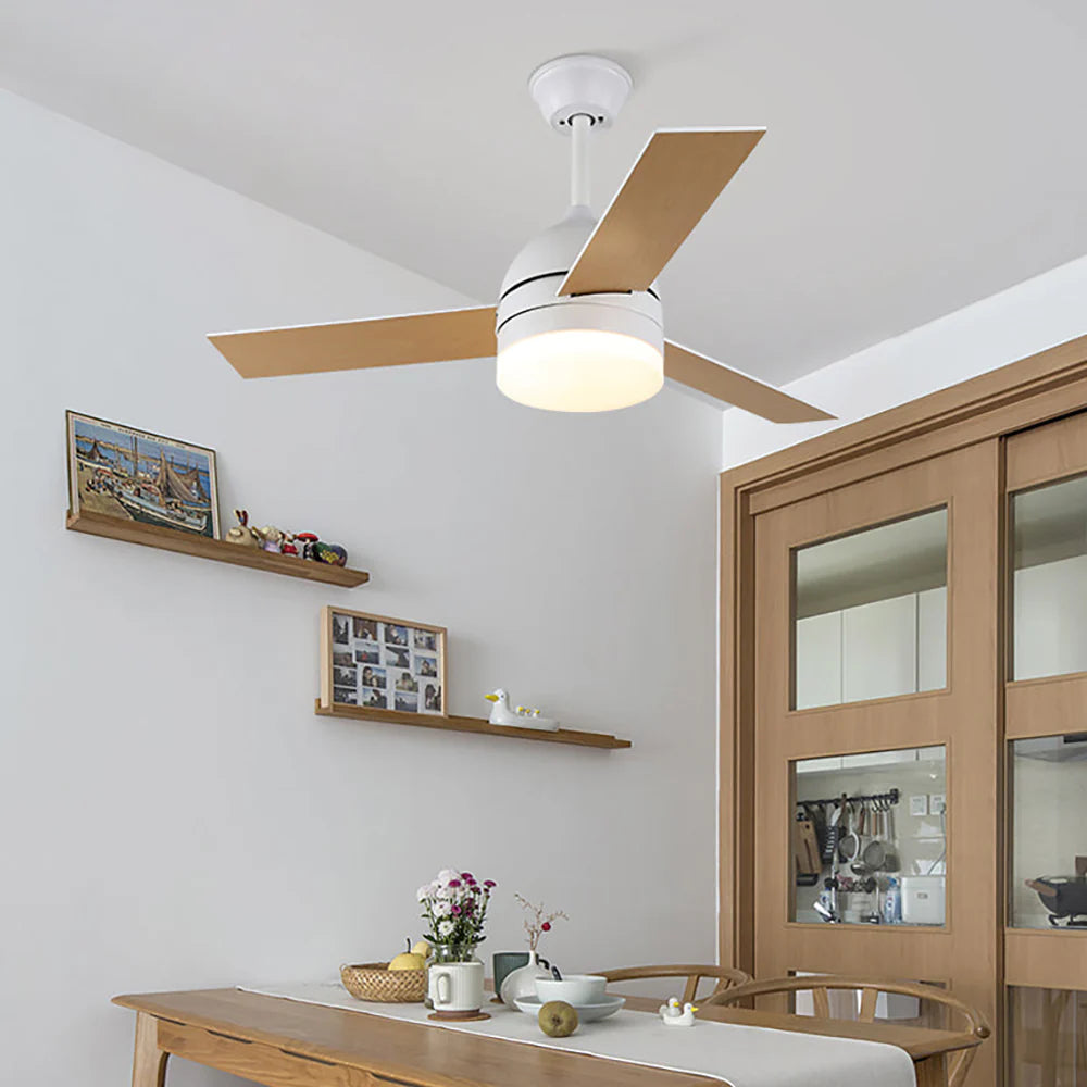 Wood Blade Ceiling Fan Light
