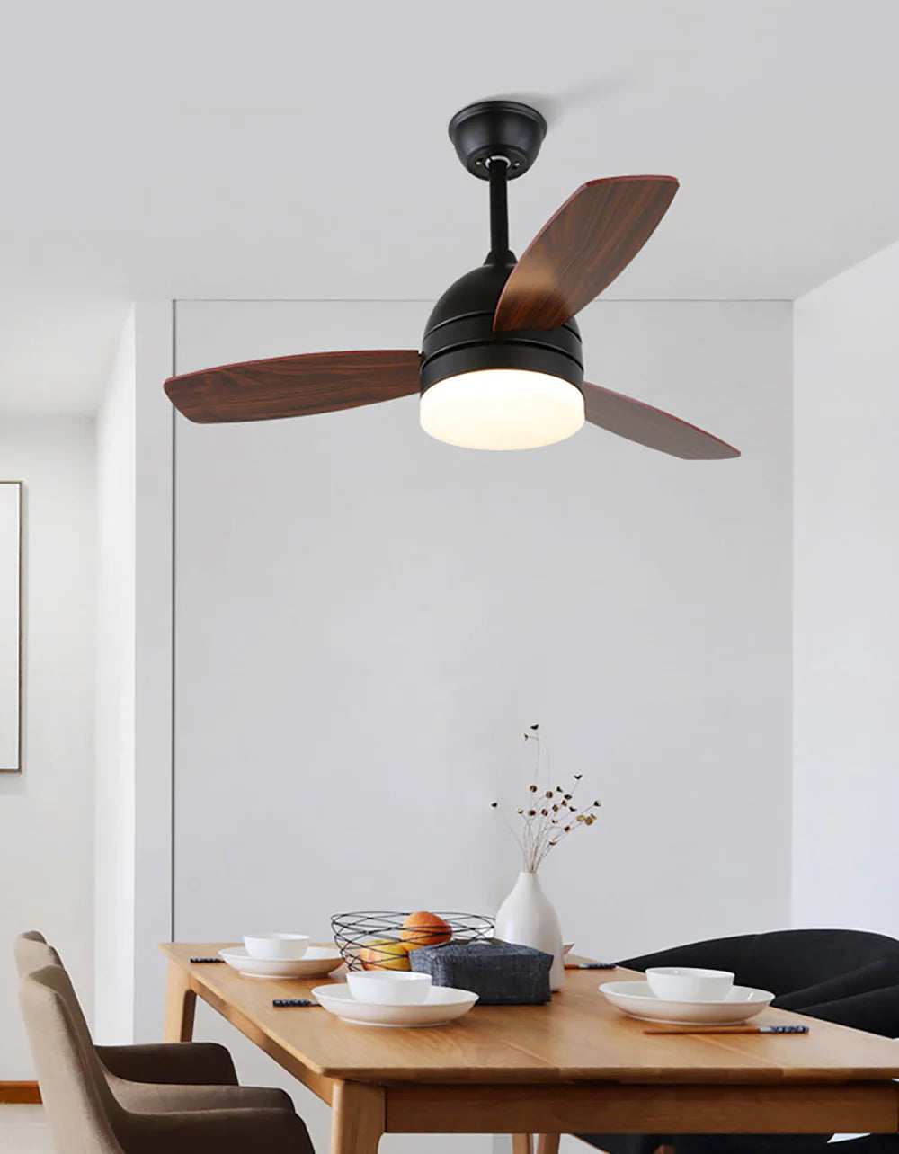 Wood Blade Ceiling Fan Light