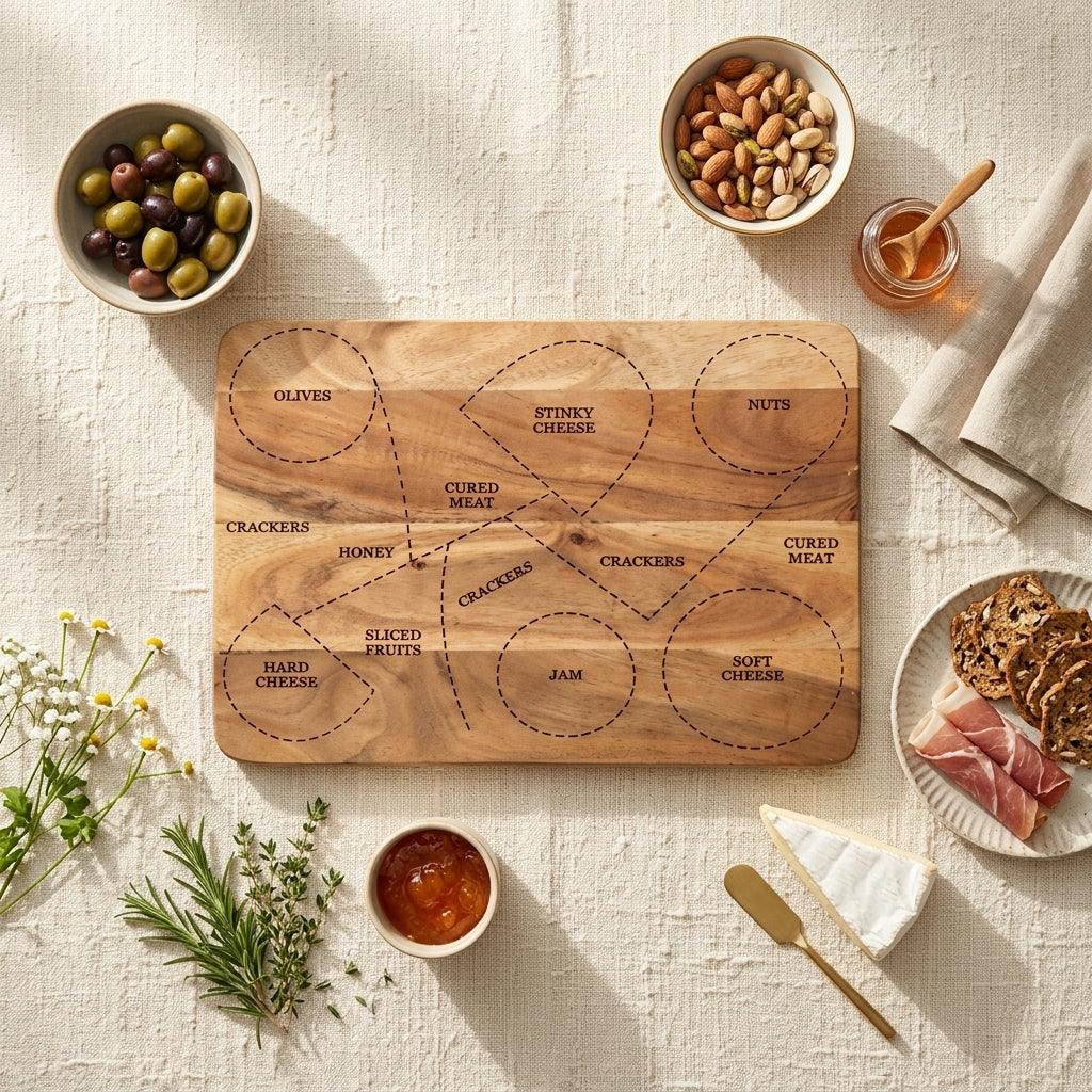 House of Avana Rectangular Mango Wood Cheese Platter