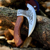 Custom Hand-Engraved Axe Pizza Cutter – 8