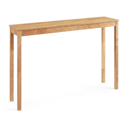 Wooden Console Table Modern Farmhouse Sofa Table with Thickened Top-Natural