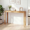 Wooden Console Table Modern Farmhouse Sofa Table with Thickened Top-Natural