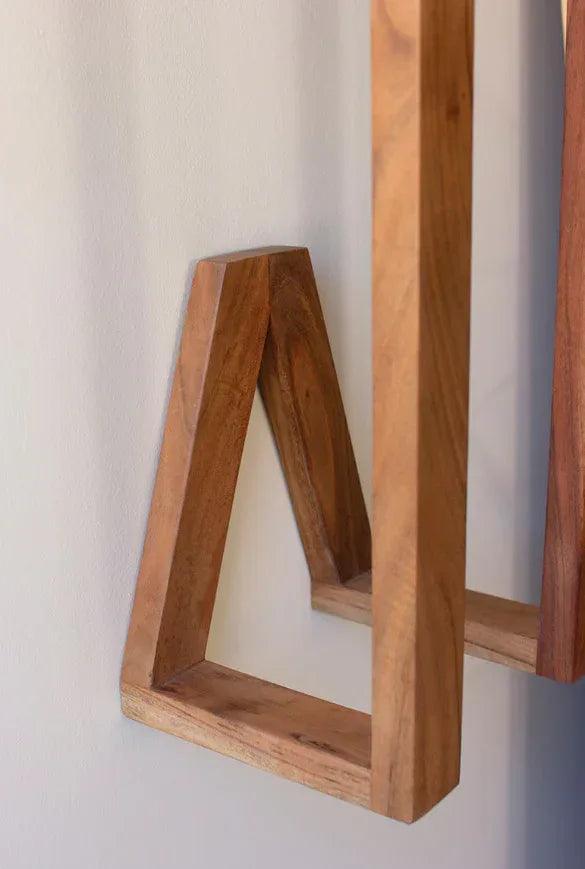 Wooden Wall Towel Rack - Gifts for You 'n Me