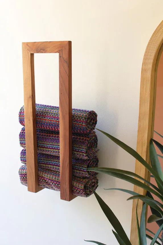 Wooden Wall Towel Rack - Gifts for You 'n Me
