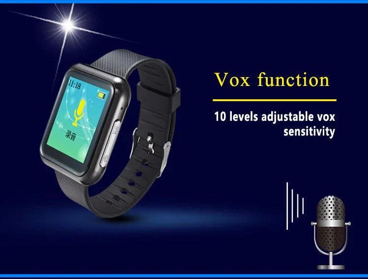 Wrist Watch with Voice Activated Recorder - 6 Recording Modes 28 Languages - Gifts for You 'n Me