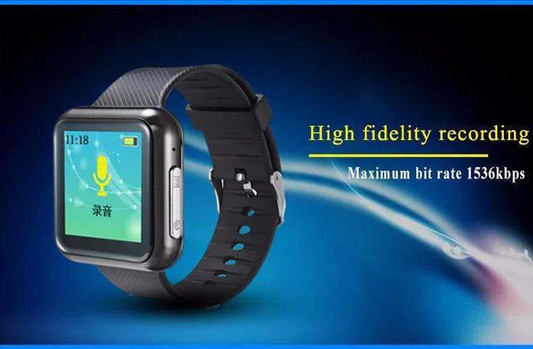Wrist Watch with Voice Activated Recorder - 6 Recording Modes 28 Languages - Gifts for You 'n Me