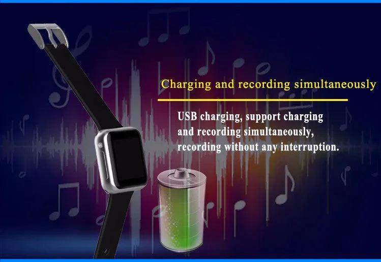 Wrist Watch with Voice Activated Recorder - 6 Recording Modes 28 Languages - Gifts for You 'n Me