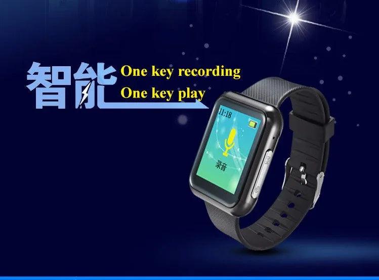 Wrist Watch with Voice Activated Recorder - 6 Recording Modes 28 Languages - Gifts for You 'n Me