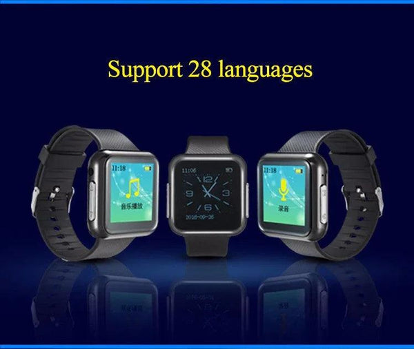 Wrist Watch with Voice Activated Recorder - 6 Recording Modes 28 Languages - Gifts for You 'n Me