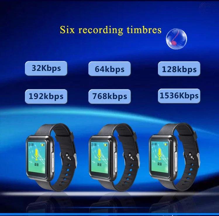 Wrist Watch with Voice Activated Recorder - 6 Recording Modes 28 Languages - Gifts for You 'n Me