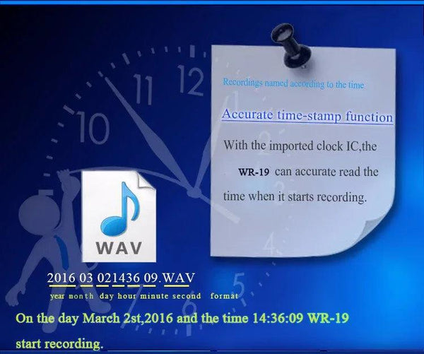 Wrist Watch with Voice Activated Recorder - 6 Recording Modes 28 Languages - Gifts for You 'n Me
