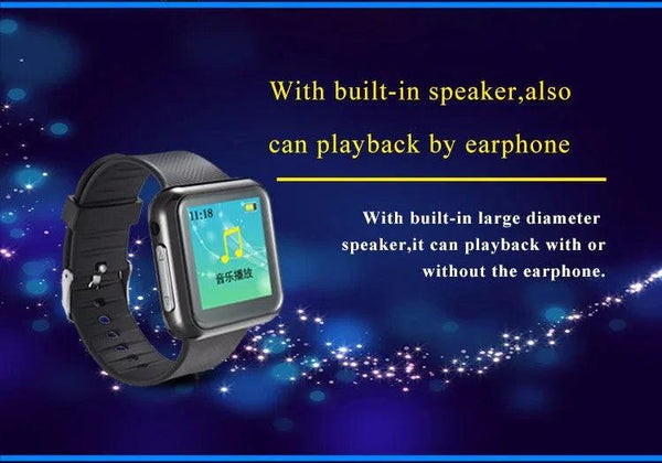 Wrist Watch with Voice Activated Recorder - 6 Recording Modes 28 Languages - Gifts for You 'n Me