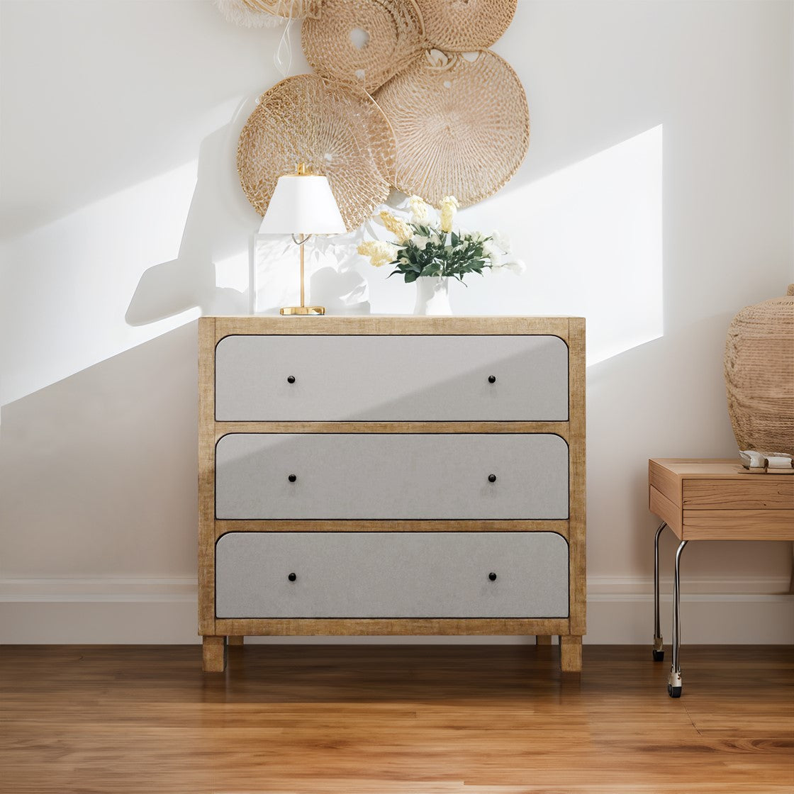 Wyatt Accent Chest Pv/Dr - Brown/Grey
