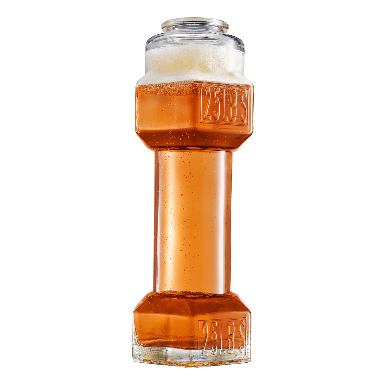 The Wine Savant SINGLE Set, Dumbbell Beer & Whiskey Glasses, Giant Lifting Beers 26oz Glass | Large Weightlifting to Scale Funny Beer Mug | For Men & Women Cool Beer Glasses Perfect, Gifts for Dad