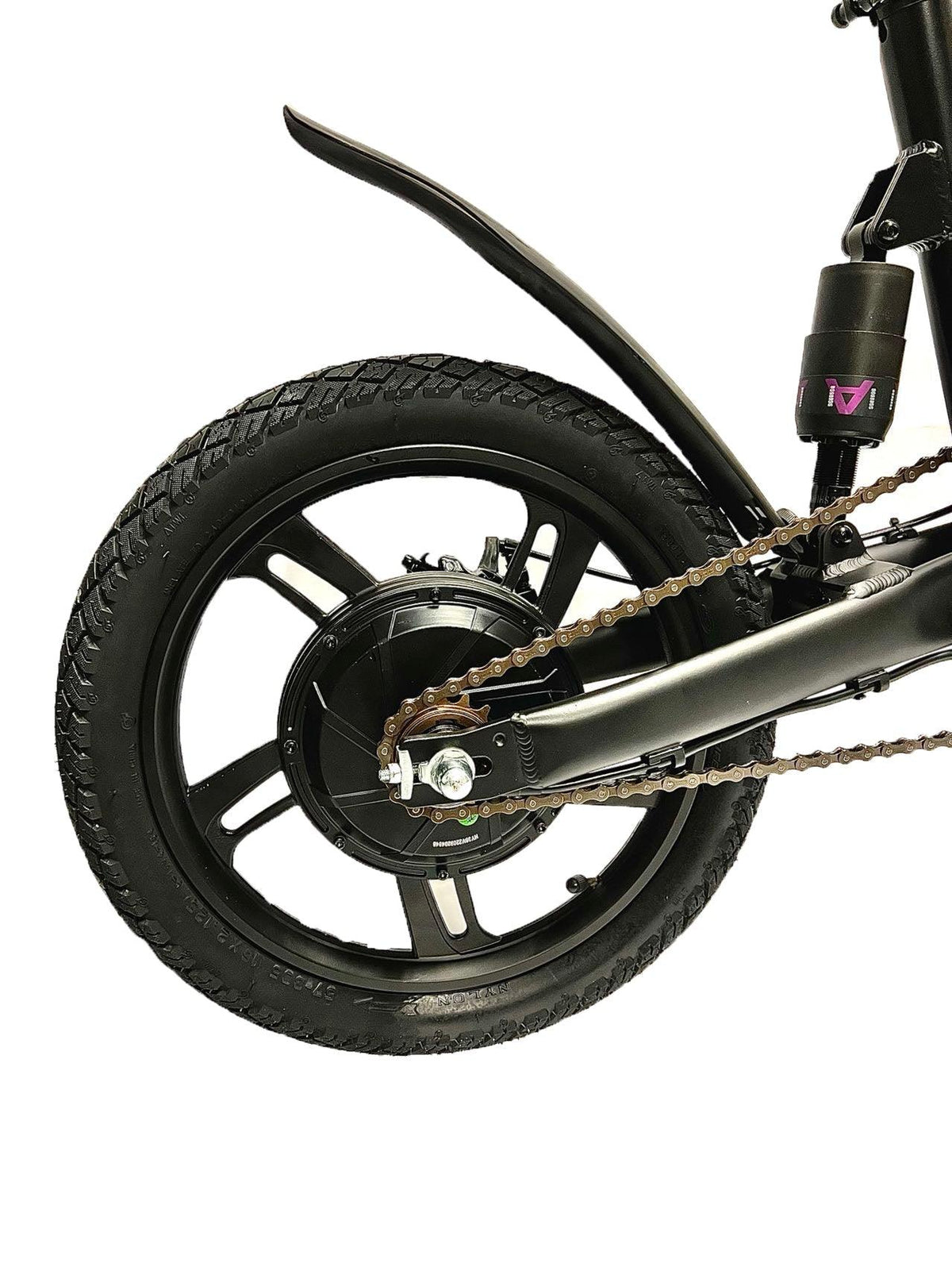 GlareWheel 16'' Folding Electric City Bike X3 Black