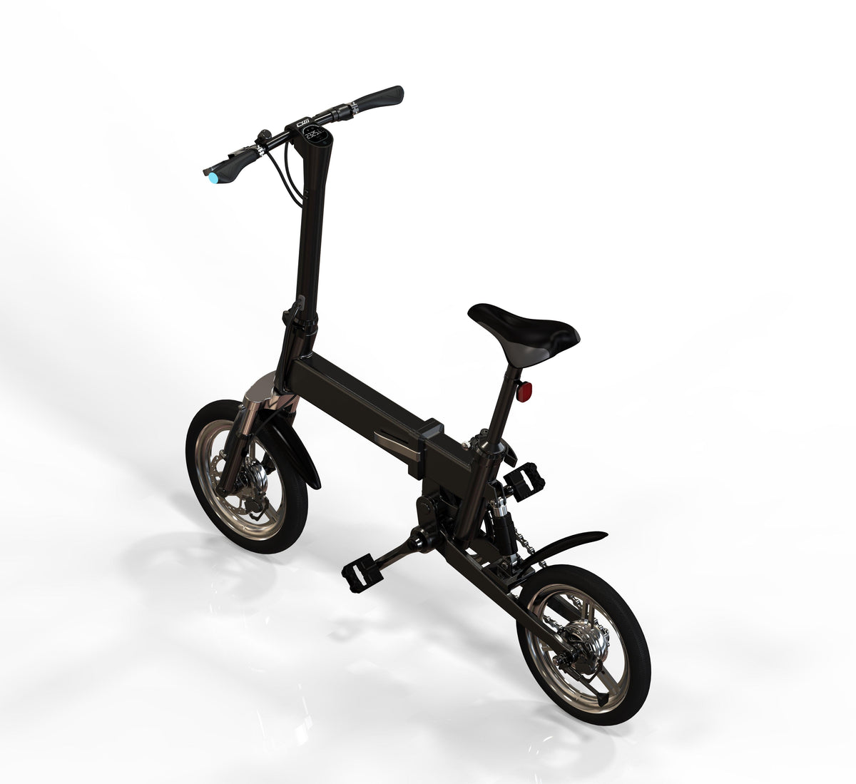 GlareWheel 16'' Folding Electric City Bike X3 Black