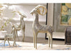 Family of Three Bighorn Sheep Sculptures with Golden Horns