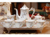 Classic 10 Piece Fine Porcelain Floral Tea Set