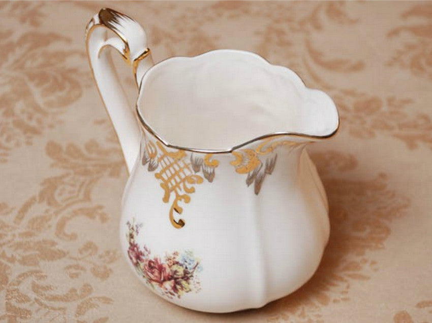 Classic 10 Piece Fine Porcelain Floral Tea Set