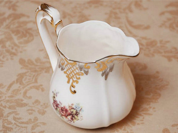 Classic 10 Piece Fine Porcelain Floral Tea Set
