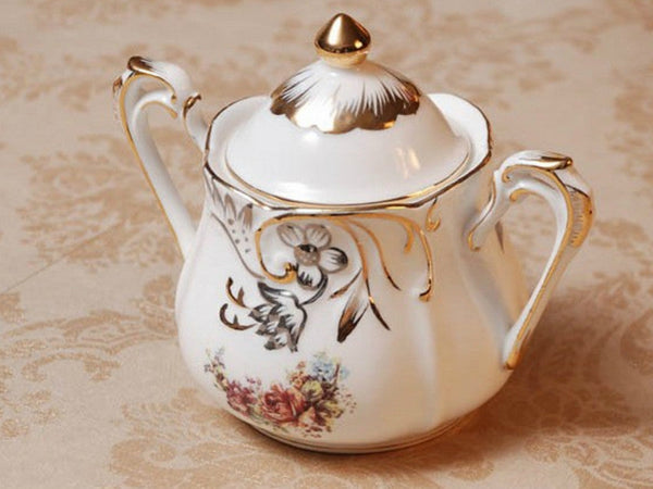 Classic 10 Piece Fine Porcelain Floral Tea Set