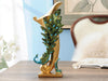 Beautiful Peacock Statue Vase with Embedded Jewels
