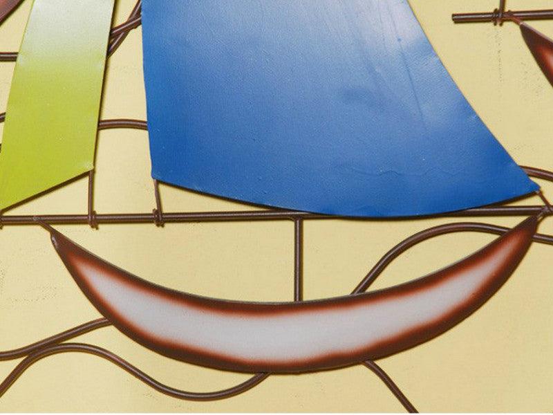 Colorful Fleet of Sail Boats Wall Art - Extra Wide