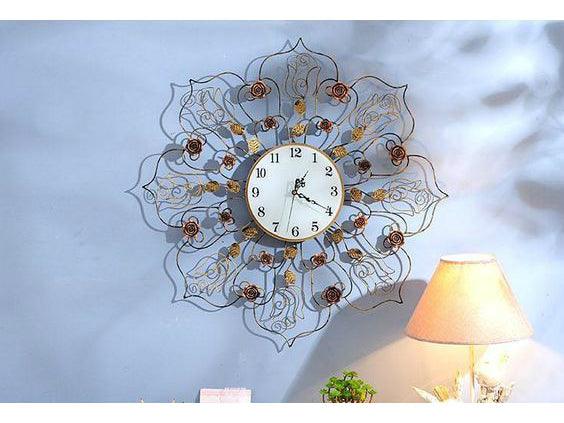 Antique look Metallic Copper Wall Clock