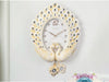 Dancing Peacock Clock with Pendulum
