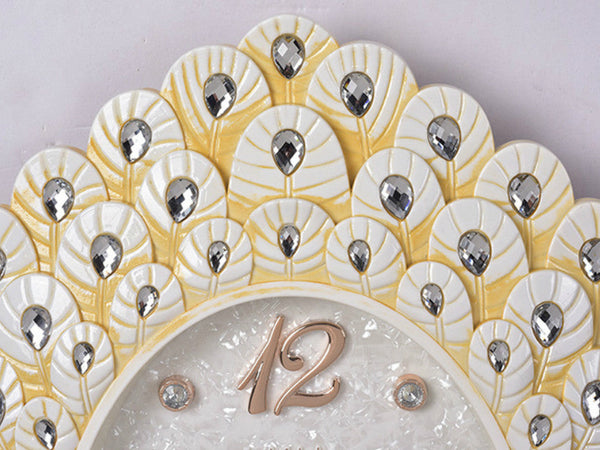 Dancing Peacock Clock with Pendulum