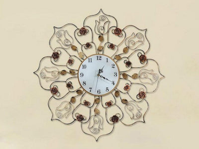 Antique look Metallic Copper Wall Clock