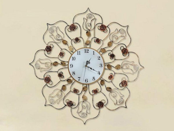 Antique look Metallic Copper Wall Clock