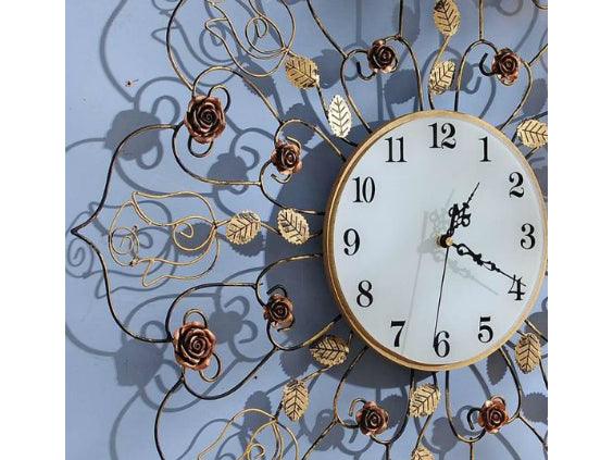 Antique look Metallic Copper Wall Clock