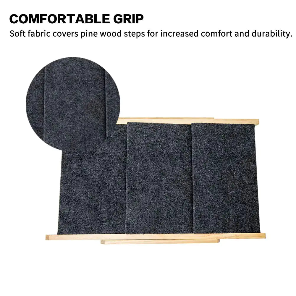 3-Tier Wood Pet Steps and Ramp