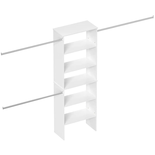 Closet System Starter Kit with Tower and 3 Hang Rods