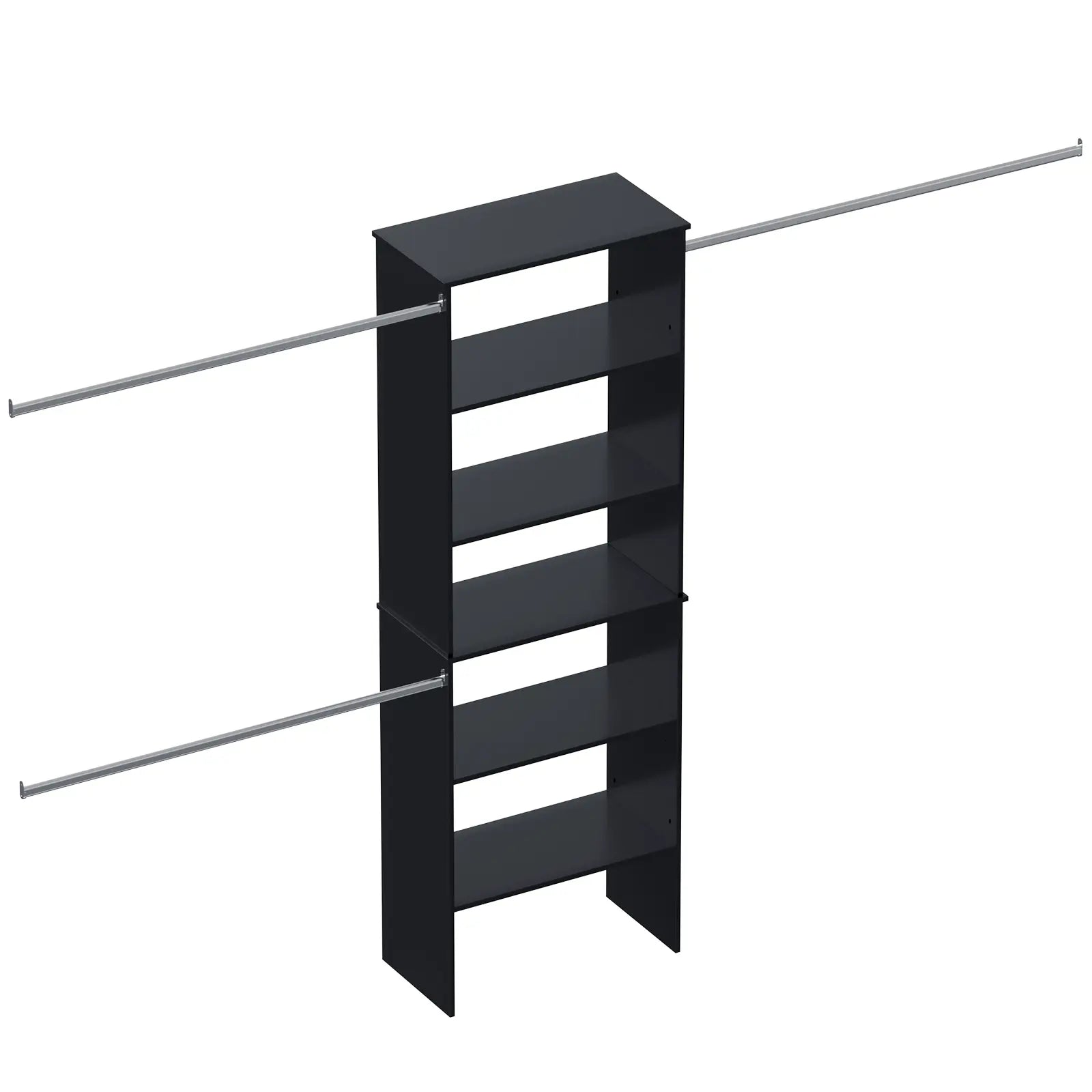 Closet System Starter Kit with Tower and 3 Hang Rods