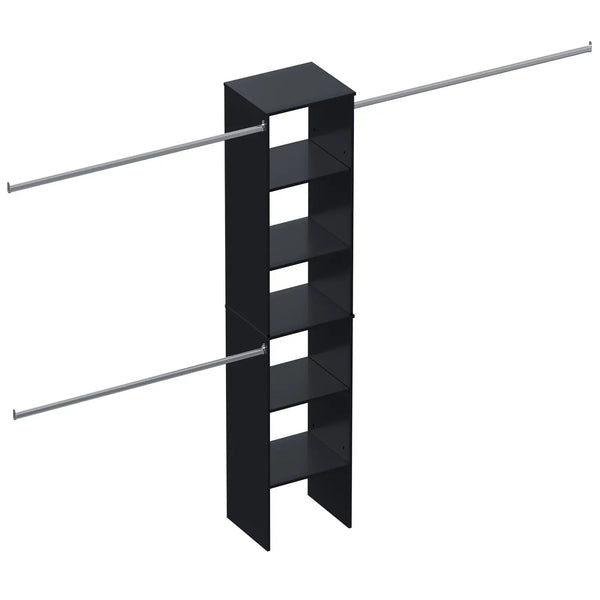 Closet System Starter Kit with Tower and 3 Hang Rods