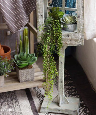 Hanging Faux Mini Leaf Garland 27.5