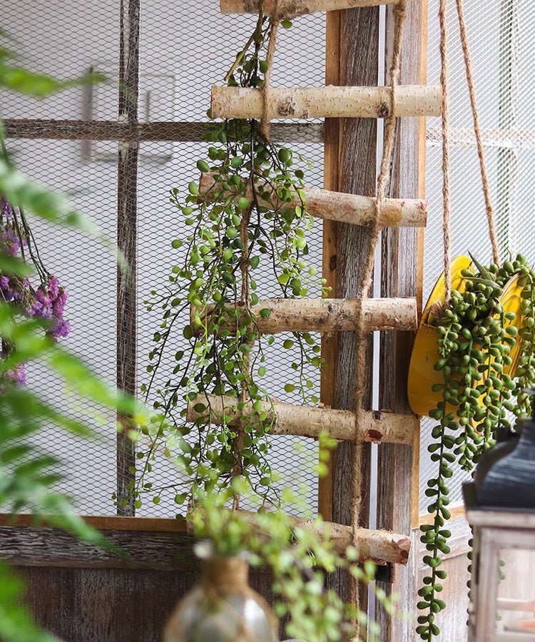 Hanging Faux Mini Leaf Garland 27.5