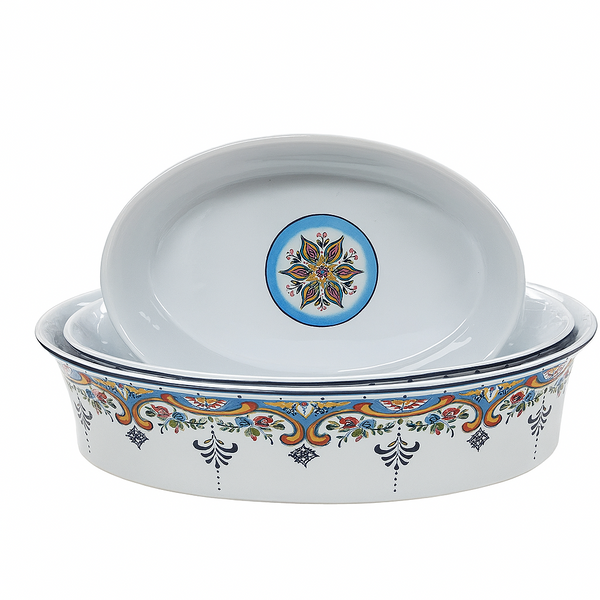 Zanzibar Oven to Table  Stoneware Oval Dishes , Set of 3
