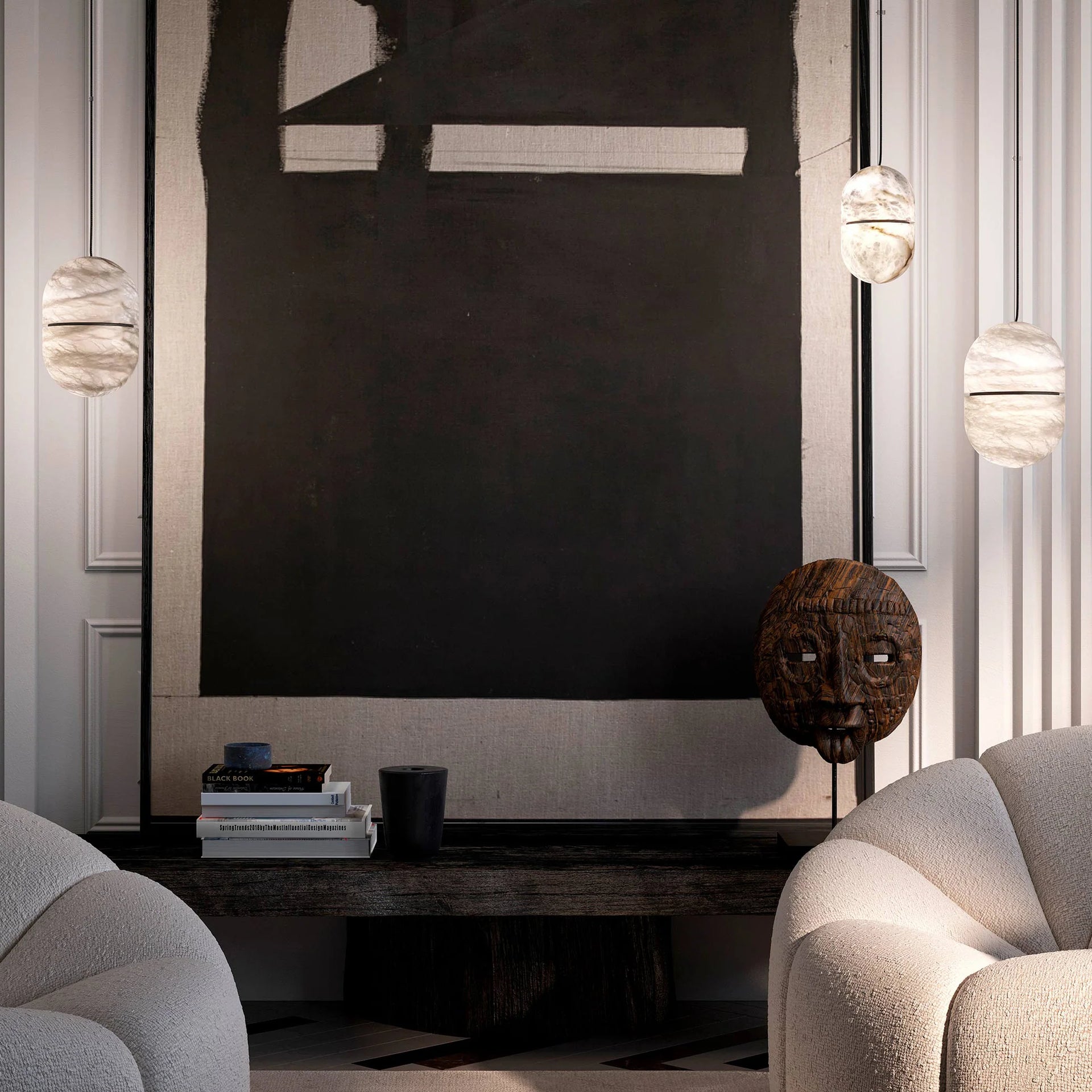 YUM Alabaster Pendant Light