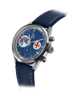 YEMA Yachtingraf Croisiere Meca Quartz Blue Dial Leather Strap | YMHF1583-GG