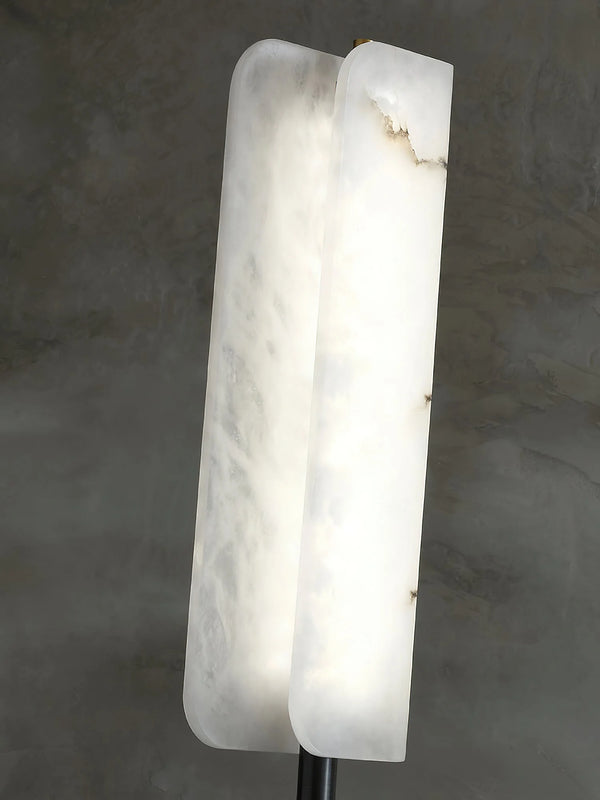 Alabaster Years Black Floor Lamp