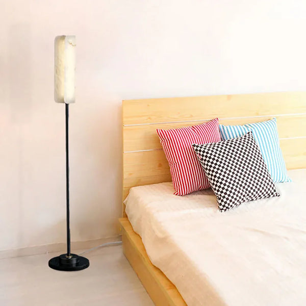 Alabaster Years Black Floor Lamp
