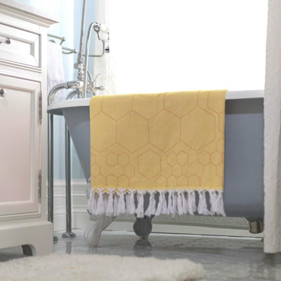 Turkish Towel | Body Towel | Yellow + Orange